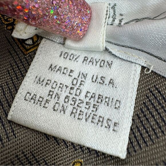 Calliope Vintage Jewel Damask Print Pleated Maxi Skirt Taupe 10 - Picture 11 of 13